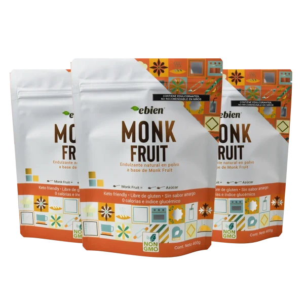 Monk Fruit en polvo 3pack 1.2kg bolsas 400g mejor precio más cantidad