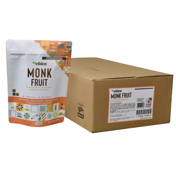 Monk Fruit corrugado de 9 bolsas